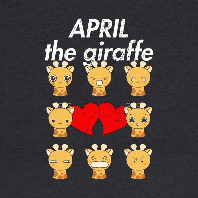 April The Giraffe Emoji Funny by RaisedByBears